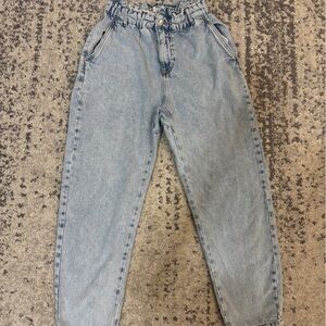 Zara Light Blue Denim Pants wide size 2